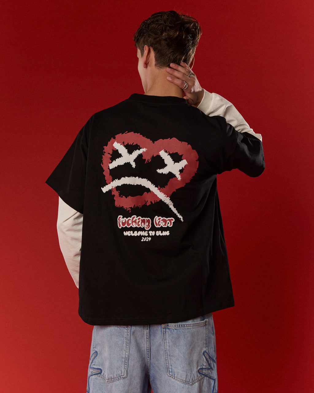HEART TEE BLACK