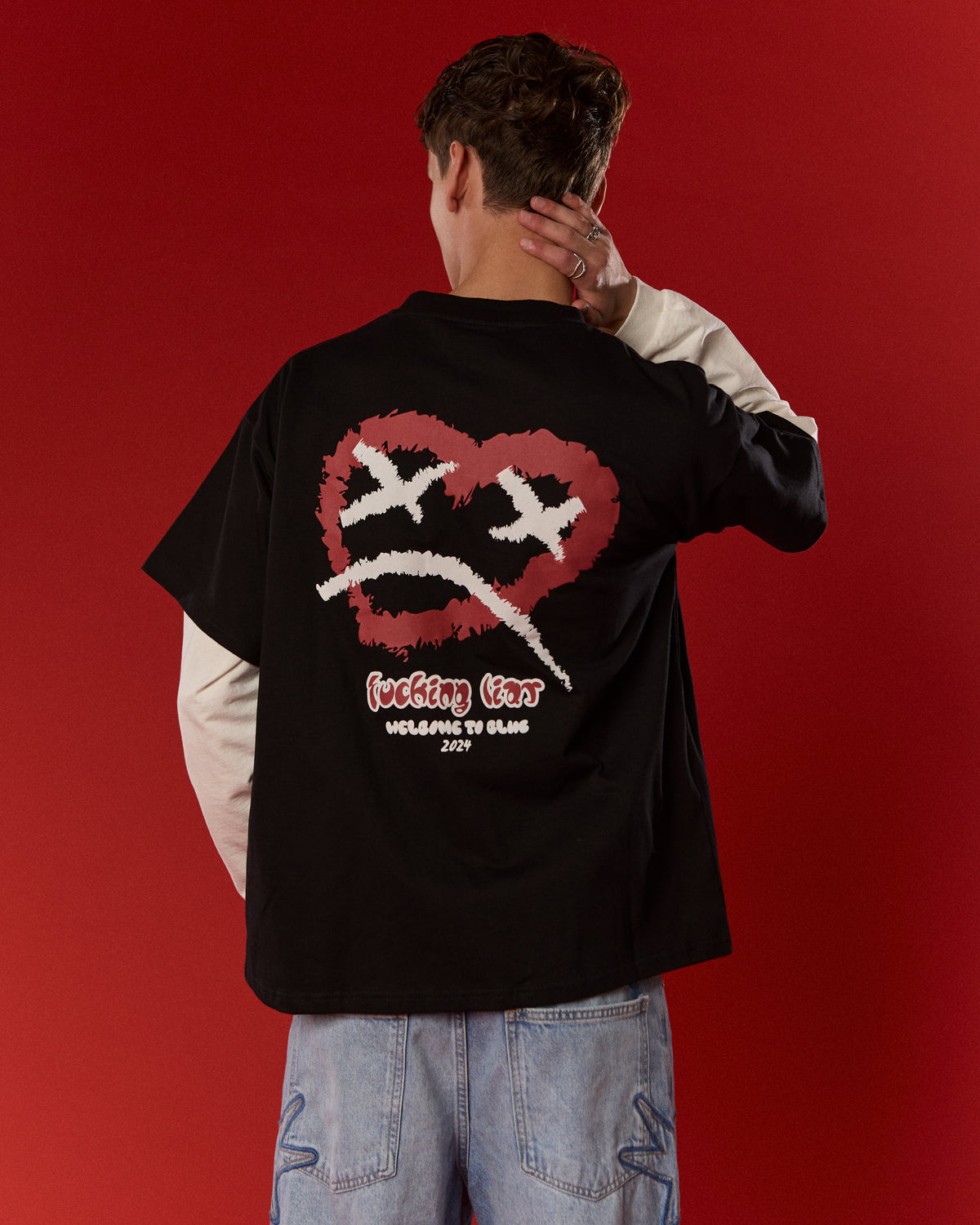 HEART TEE BLACK