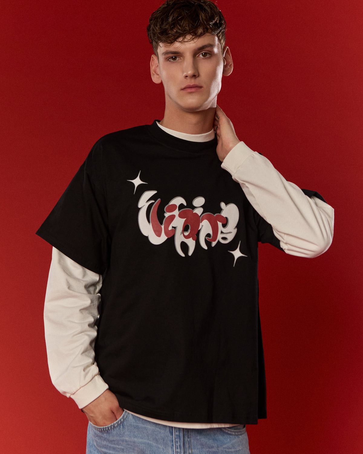 HEART TEE BLACK