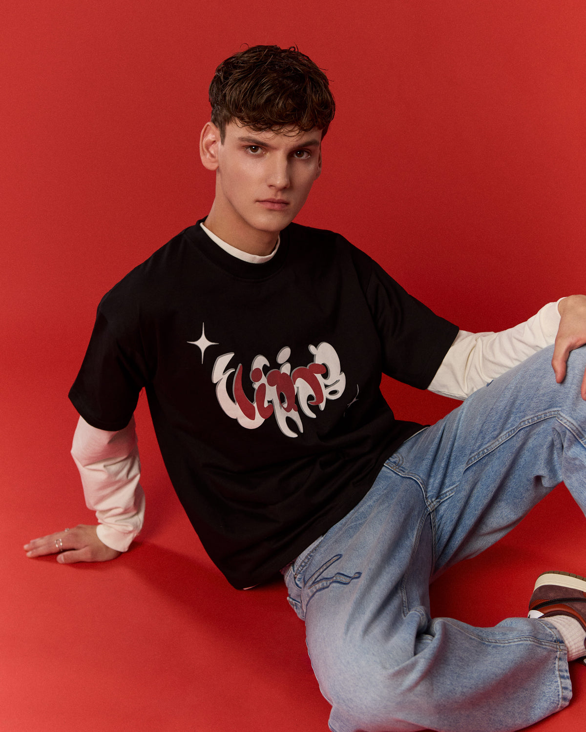 HEART TEE BLACK