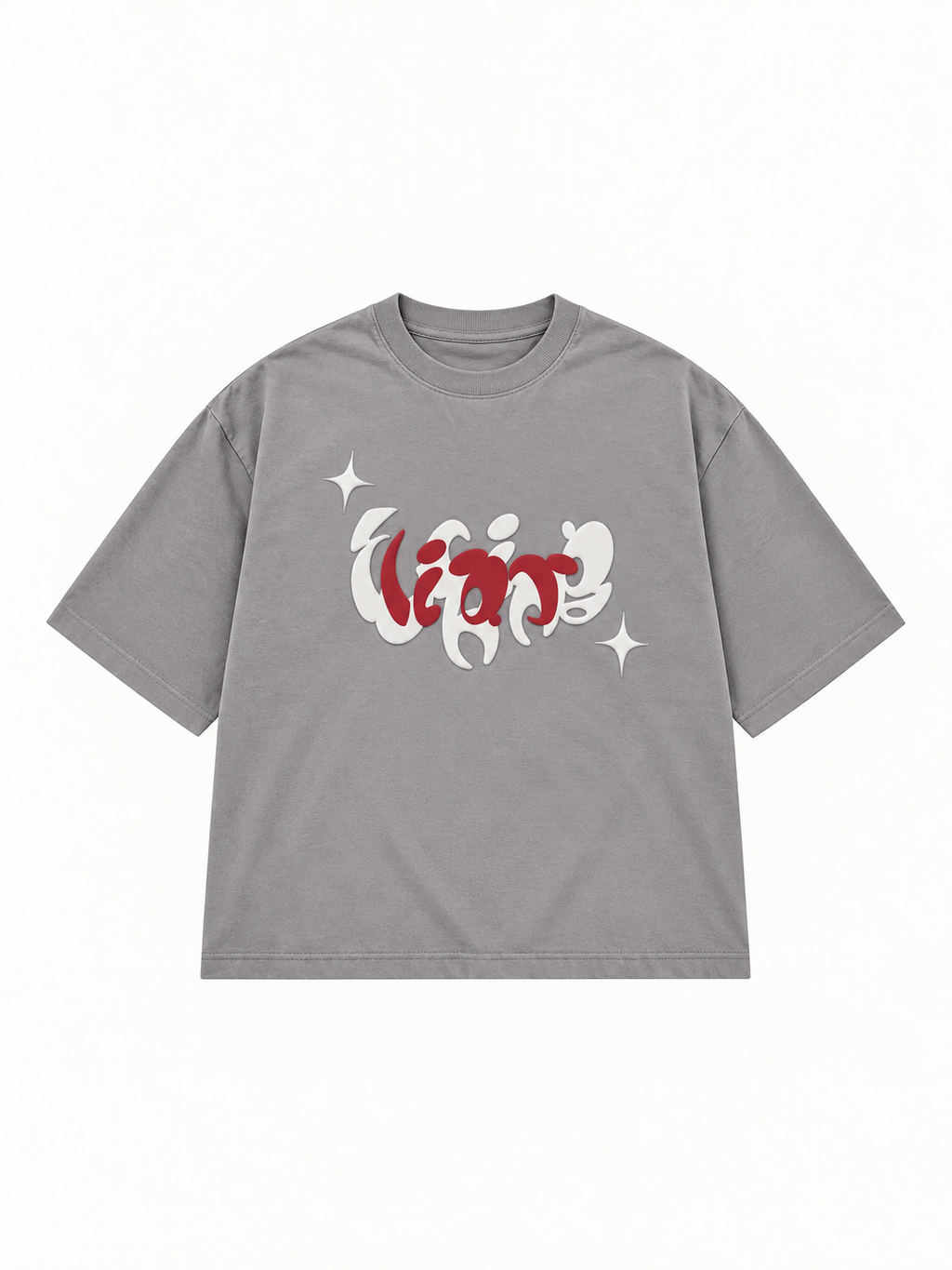 HEART TEE GREY