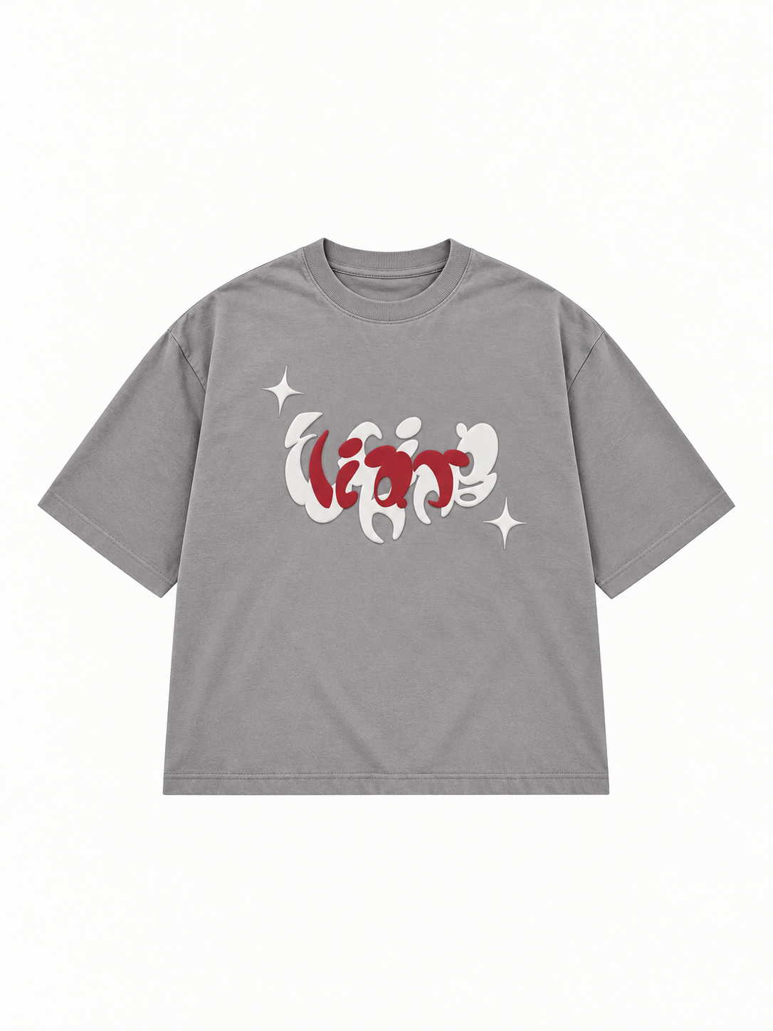 HEART TEE GREY