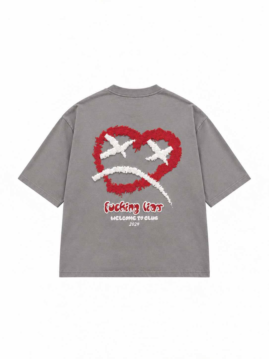 HEART TEE GREY